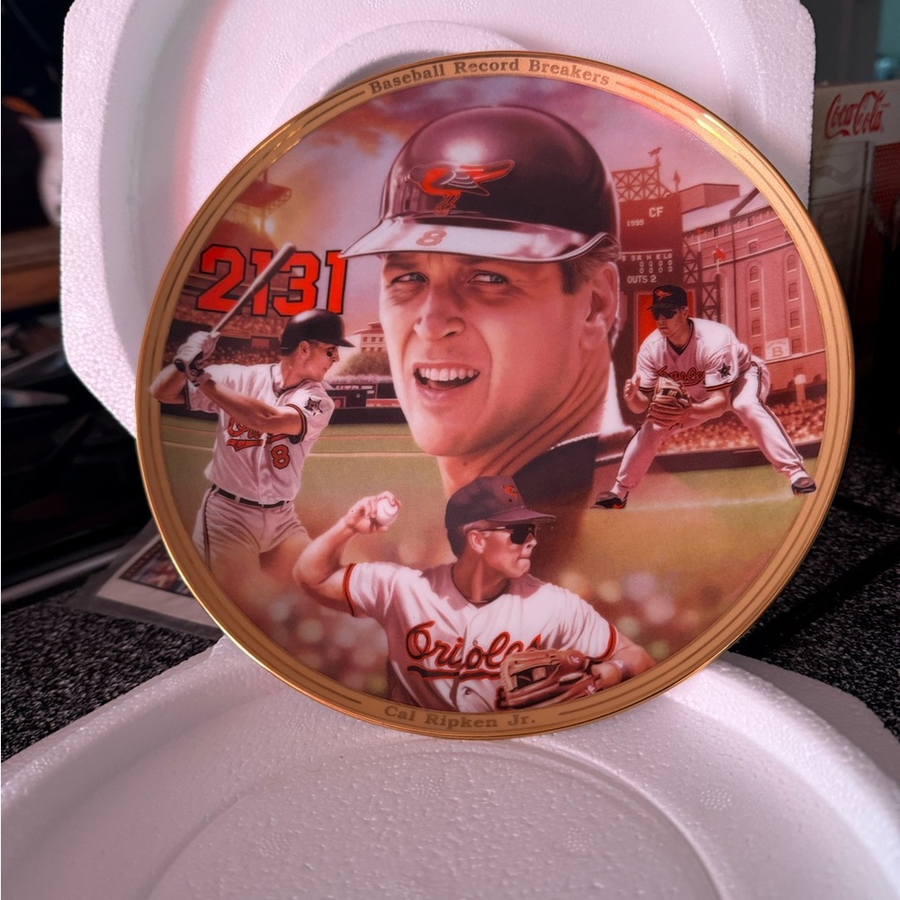 Cal Ripken Jr. Baseball Collector's Plate - Picture 2 of 2